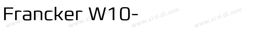 Francker W10字体转换